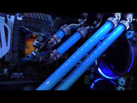 Mayhems Blue Water Cooled Custom InWin 909 Modified PC Build - Liquid Cooling at its finest!!