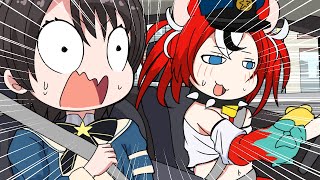 【手描き】ハコス！パトカーで大暴走！の巻【ハコスベールズ/大空スバル/ホロライブ/切り抜き】【切り抜き漫画】