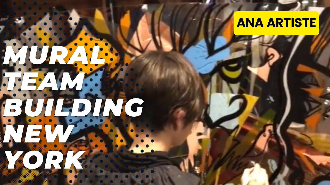 Mural Team Building New York shows how aNa artist can manage a creative coaching anywhere in the world by traveling with tools and personal artistic's protocol.