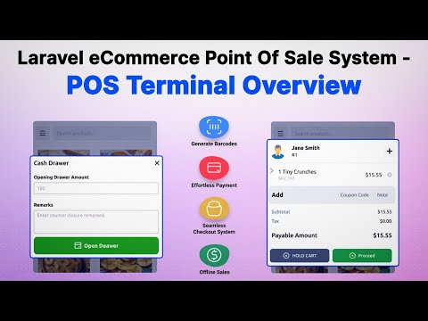 Laravel eCommerce Point Of Sale System - POS Terminal Overview