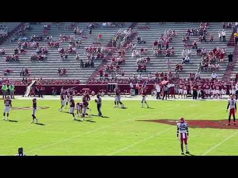 Vito Calvaruso First College Career Kickoff | Arkansas Football 🐽🏈