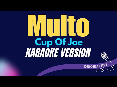 MULTO - Cup Of Joe (KARAOKE VERSION) #karaoke #coversph 