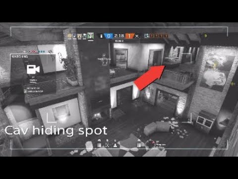 Amazing Caveira hiding spot!!!  [Rainbow 6 siege]