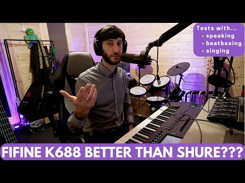 FiFine K688 USB/XLR review by pro musician l Vs Shure MVX7