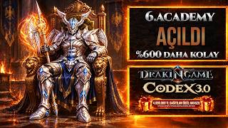 #DRAKINGAME CODEX 3.0 - 6. ACADEMY BU AKŞAM 22:00'DA !!! | +15.000 OYUNCU |