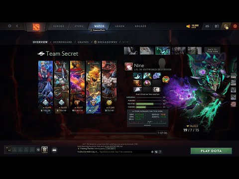 dota2fullmatch - Nine Outworld destroyer - Secret vs Tundra - Ti11