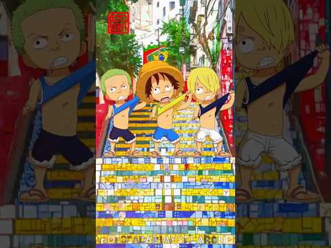 Luffy, Zoro, Sanji dancing😁 together #anime #subscribe #support