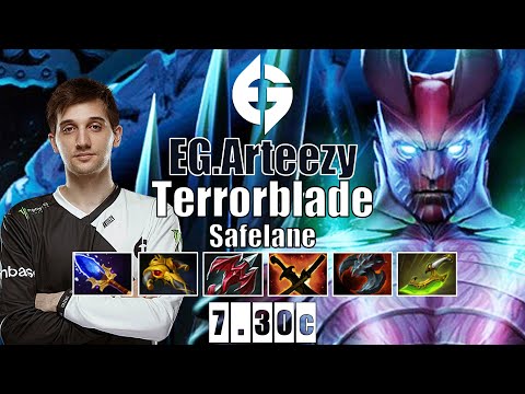 Terrorblade Safelane | EG.Arteezy | TRUE CARRY NO NEED BKB | 7.30c Gameplay Highlights
