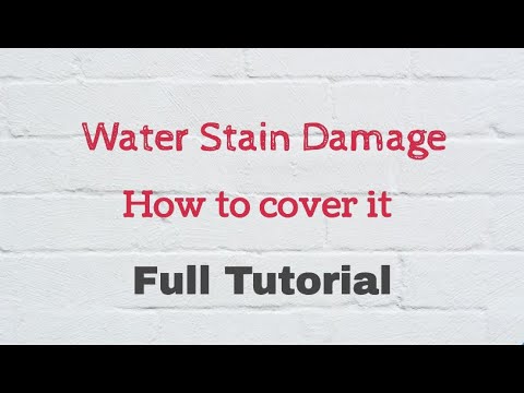 How to Cover Over a Water Stain on a Ceiling- Full Tutorial and Products Used