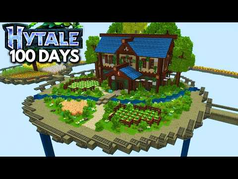 I Survived 100 days in Hytale Skyblock!