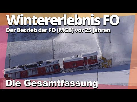 Wintererlebnis Furka-Oberalp-Bahn vor 25 Jahren