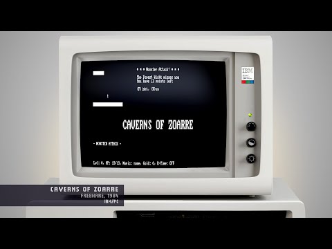 Caverns of Zoarre - Freeware, 1984 - IBM PC (4K)