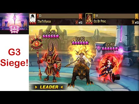 G3 Siege: Rebel_Alliance vs The Triforce vs Oz Br Proc - Summoners War