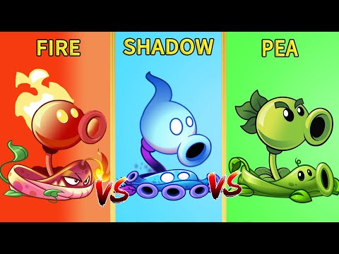 PvZ 2 Gameplay - PEA Team Vs SHADOW Team Vs FIRE Team - Which Plant's Best ? - Plant vs Plant