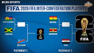 World Cup 2026 Inter-Confederation Playoffs BRACKET PREVIEW | Draw res
