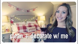 christmas clean + decorate w/ me | master bedroom decor | brianna k