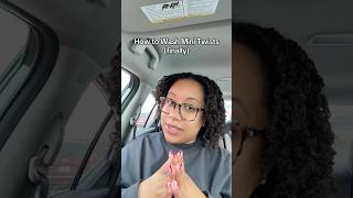 Finnally PERFECTED washing my mini twists #minitwists #shorts