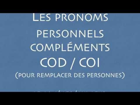 Pronom COI/COD (le,l',la, les, lui,leur)