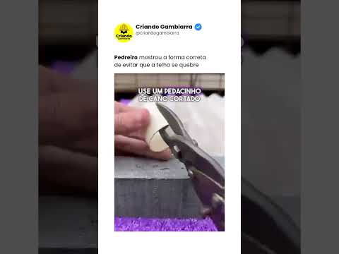 Pedreiro mostrou a forma correta de evitar que a telha se quebre #obra #solution #soluções #telhado