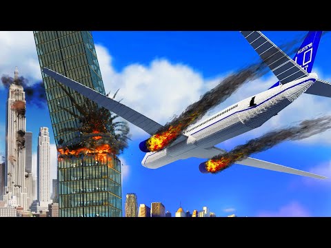 Realistic Plane Crashes w/ Ragdolls 😱 Teardown