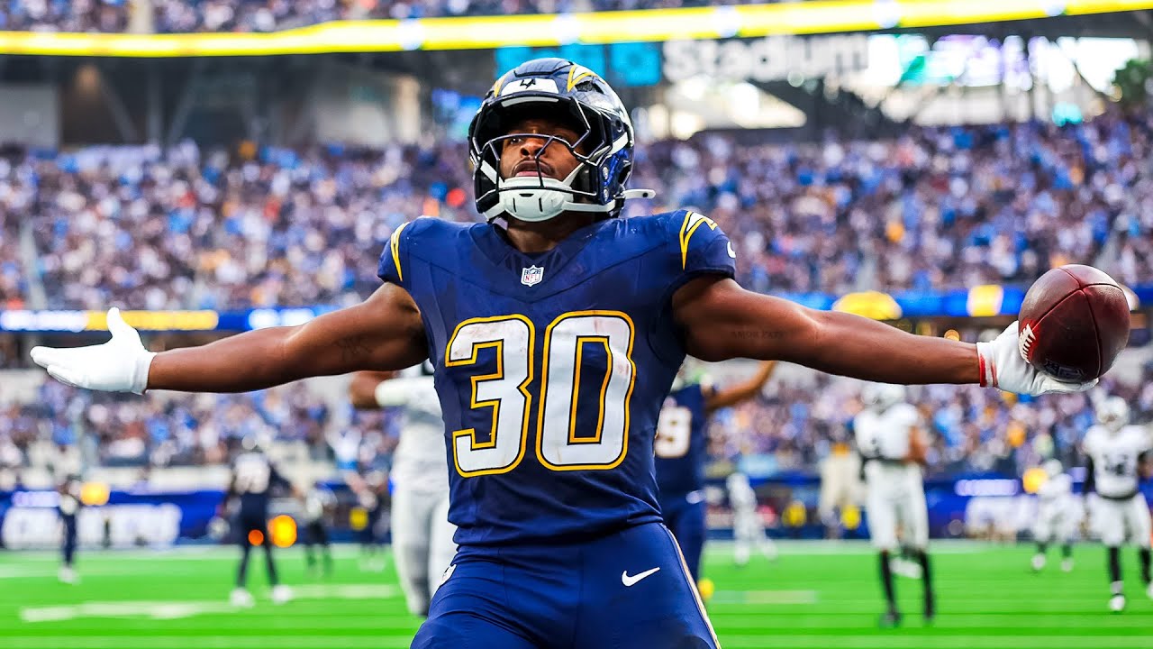 Kimani Vidal's Best Plays From 137-Yard Game Vs Raiders | LA Chargers