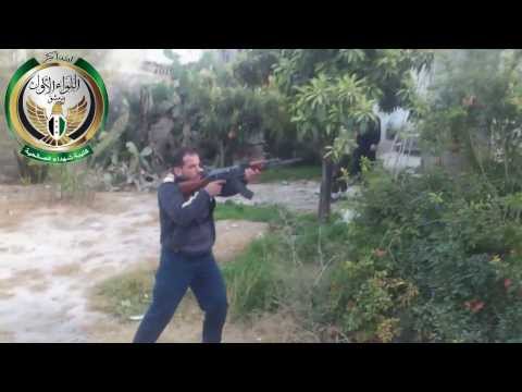 اشتباكات بين كتيبة شهداء الصالحية وقوات النظام في حي برزة في مدينة دمشق