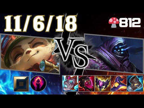 🍄812【Master/KR】TOP Teemo vs Jax（ティーモ vs ジャックス）【SN:비밀요원#티 모】【Patch25.20】