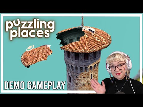 3D Jigsaws To Relax To | 'Puzzling Places' Demo Gameplay | Twitch VOD