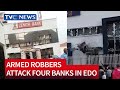 (MUST WATCH) Five Shot Dead As Armed Robbers Attack Four Banks In Edo