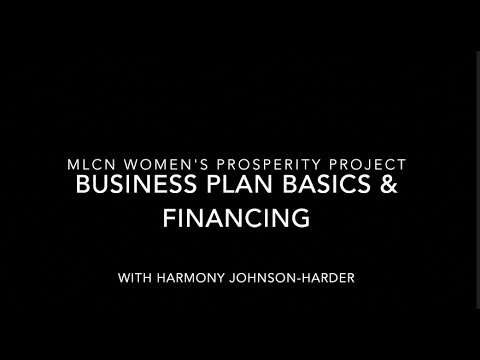 Business Plan Basics and Financing