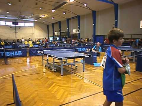 EURO MINI CHAMPS 2013 Table tennis Sidorenko V 1 этап  3 игра с французом 3 1