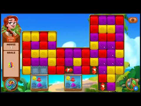 Lost Island Blast Adventure Level 727 - NO BOOSTERS 🏝️ | SKILLGAMING ✔️