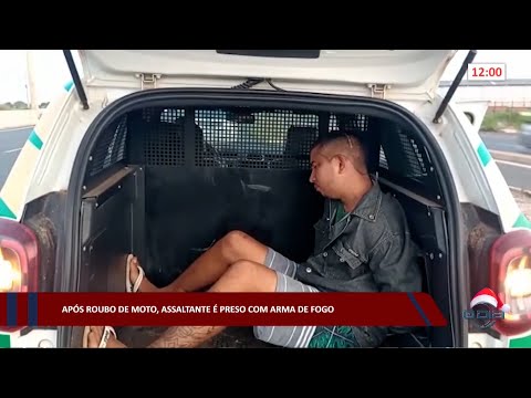 Após roubo de moto, assaltante é preso com arma de fogo 22 12 2022