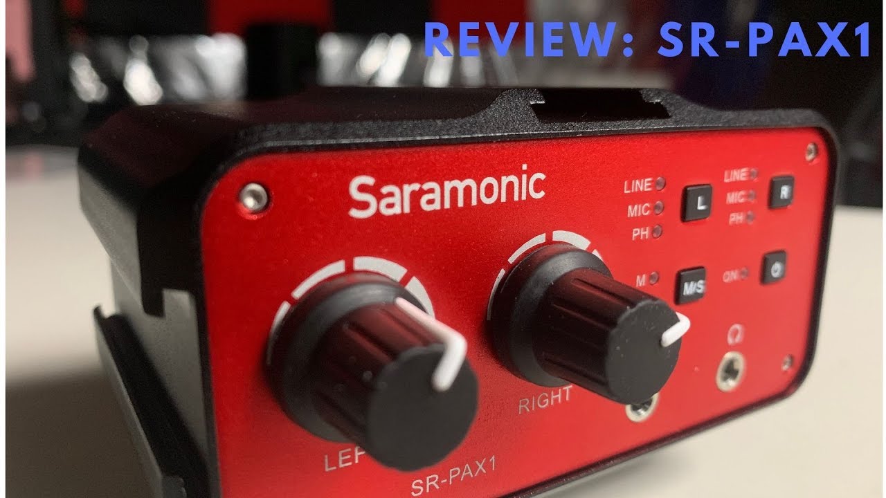 Адпатер Saramonic SR-PAX1 (1 стерео, 2 моно-входа 3,5 мм, 2 моно-входа XLR)