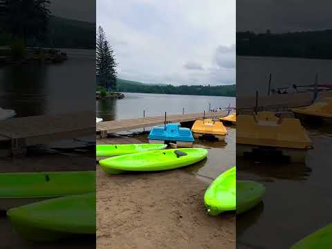 Beautiful and Amazing People enjoying Beach View Boating Mont Tremblant Quebec Canada 🍁 🇨🇦