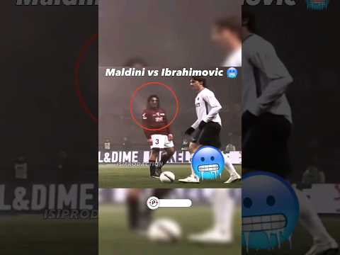 Maldini vs Ibrahimovic 🥶 #football #soccer #ibrahimovic