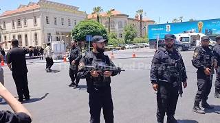 Explosions wound at least 18 in Damascus during French President Macron's visit to Syria