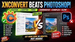 What FREE Tool Beats Photoshop for Bulk Image Editing?? | XnConvert Tutorial