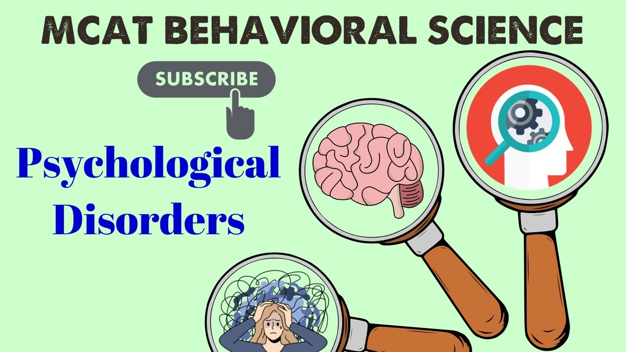 MCAT Behavioral Science: Chapter 7 - Psychological Disorders (1/1)