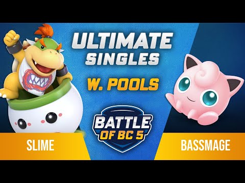 Slime (Bowser Jr) vs BassMage (Jigglypuff) - Ultimate Singles Losers Top 32 - Battle of BC 5