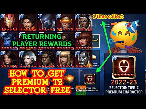 HOW TO GET Premium T2 Selector Free🥳 in 1TIME Marvel future fight video Hindi 2022-23 #mrgamervines