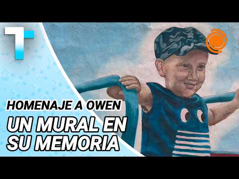 HOMENAJE A OWEN: su FAMILIA lo RECORDÓ con una SUELTA DE GLOBOS y un MURAL