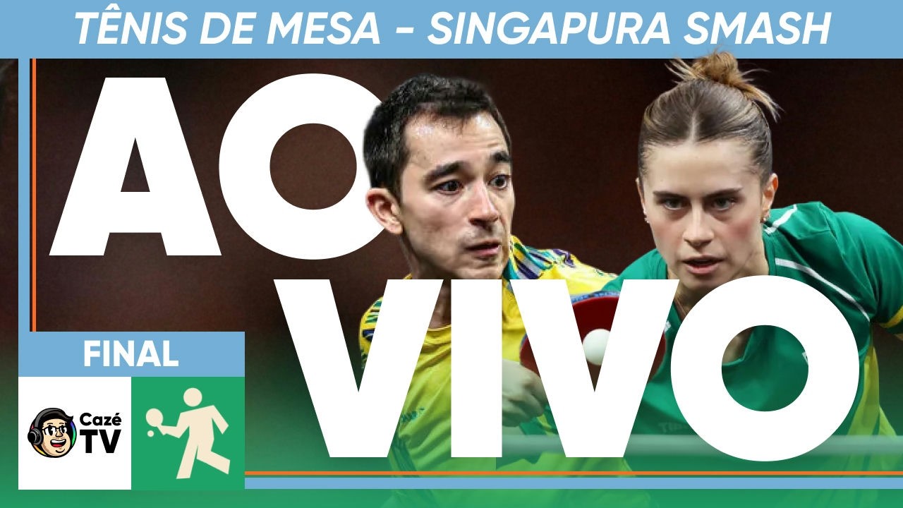 AO VIVO: HUGO CALDERANO E BRUNA TAKAHASHI NA FINAL DO SINGAPURA SMASH | TÊNIS DE MESA