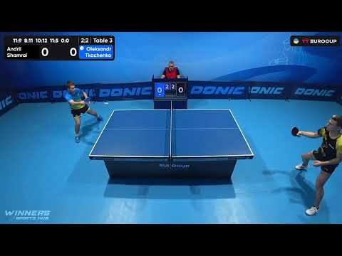 19:15 Andrii Shamrai - Oleksandr Тkachenko 23.09.2023 TT Euro.Cup Ukraine Star. TABLE 3