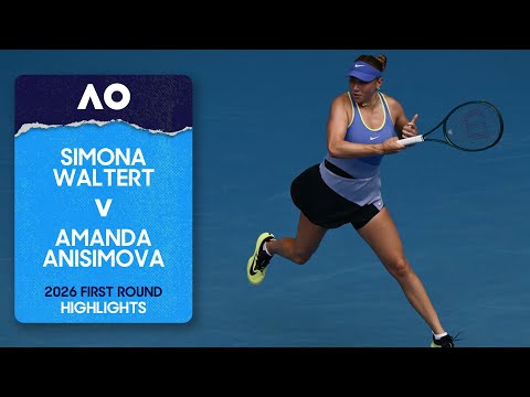 Simona Waltert v Amanda Anisimova Highlights | Australian Open 2026 First Round