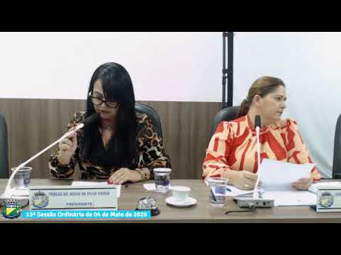 13ª Sessão ordinária de 2026 da 10ª Legislatura do Poder Legislativo de Santa Rita do Pardo - MS
