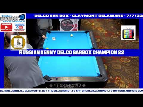 Kevin Clark Vs Russian Kenny Final -  8 Ball 6/5 - Delco Bar Box Classic