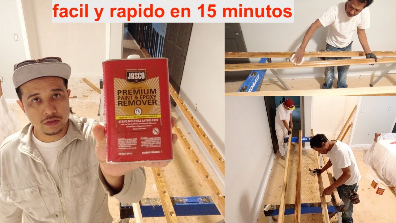 como quitar la pintura y el stain de la madera facil y rapido