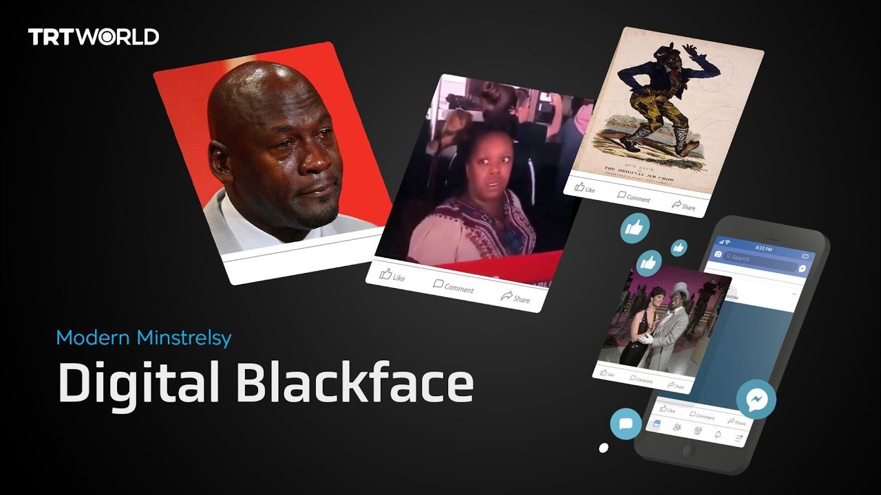 How has ‘digital blackface’ become a form of modern minstrelsy in the US?