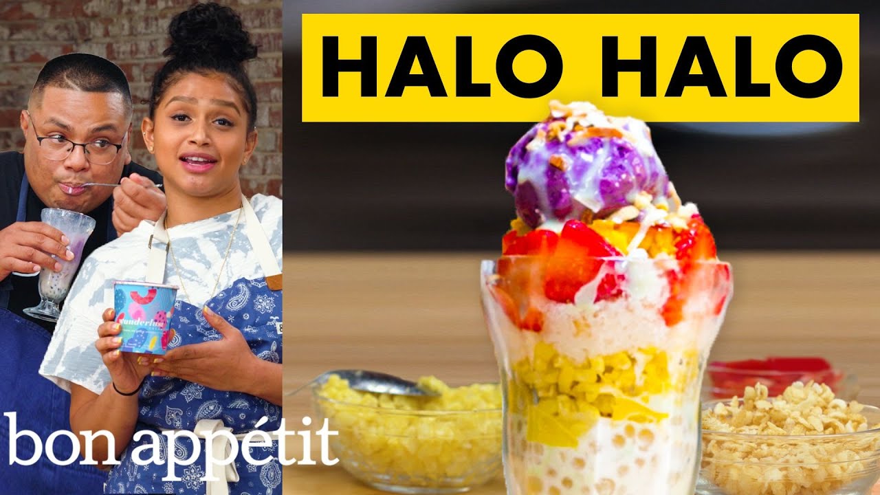 How To Make Halo-Halo With Ube Ice Cream | From The Home Kitchen | Bon Appétit